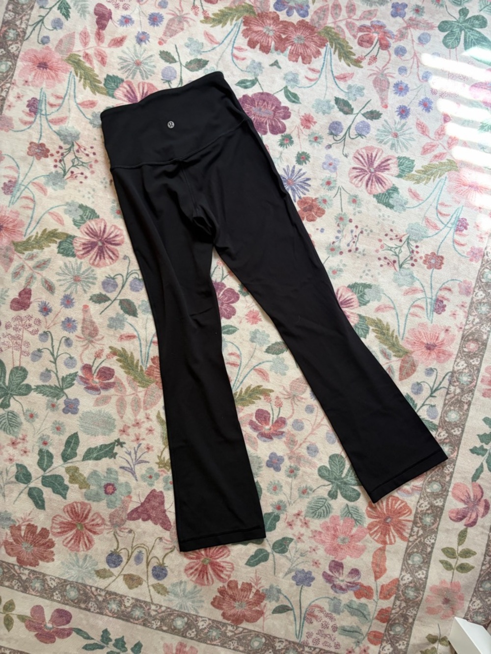 lululemon athletica Black Boot-Cut Flare Yoga Pants